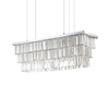 Ideal lux martinez sp8 cromo lampada a sospensione l 1030 x h min 650 / max 1320 x p 305 m Luci & illuminazione Casa & cucina