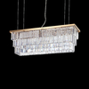 Ideal lux martinez sp8 oro lampada a sospensione l 1030 x h min 650 / max 1320 x p 305 mm Luci & illuminazione Casa & cucina