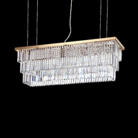 Ideal lux martinez sp8 oro lampada a sospensione l 1030 x h min 650 / max 1320 x p 305 mm Luci & illuminazione Casa & cucina