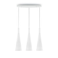 Ideal lux milk sp3 lampada a sospensione l 620 x h min 780 / max 1150 x p 170 mm Luci & illuminazione Casa & cucina