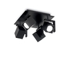 Ideal lux mouse pl4 nero lampada da soffitto l 290 x h 140 x p 290 mm Luci & illuminazione Casa & cucina