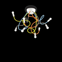 Ideal lux multiflex pl8 color lampada da soffitto d 800 x h 500 mm Luci & illuminazione Casa & cucina