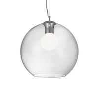 Ideal lux nemo sp1 d40 trasparente lampada a sospensione d 400 x h min 620 / max 2370 mm Luci & illuminazione Casa & cucina