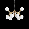 Ideal lux nodi sp9 ottone lampada a sospensione d 800 x h min 650 / max 2400 mm Luci & illuminazione Casa & cucina