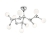 Ideal lux nodino pl9 cromo lampada da soffitto d 830 x h 475 mm Luci & illuminazione Casa & cucina