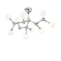 Ideal lux nodino pl9 cromo lampada da soffitto d 830 x h 475 mm Luci & illuminazione Casa & cucina