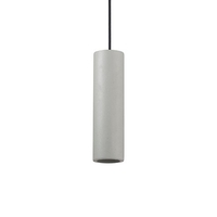 Ideal lux oak sp1 round cemento lampada a sospensione d 70 x h min 500 / max 1400 mm Luci & illuminazione Casa & cucina