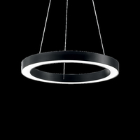 Ideal lux oracle d60 round nero lampada a sospensione d 600 x h min 295 / max 2045 mm Luci & illuminazione Casa & cucina