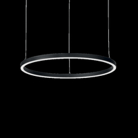 Ideal lux oracle slim sp d070 round 3000k on-off bk lampada a sospensione d 700 x h min 27 Luci & illuminazione Casa & cucina