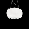Ideal lux ovalino sp5 lampada a sospensione d 440 x h min 460 / max 1200 mm Luci & illuminazione Casa & cucina