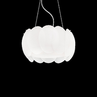Ideal lux ovalino sp5 lampada a sospensione d 440 x h min 460 / max 1200 mm Luci & illuminazione Casa & cucina
