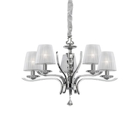 Ideal lux pegaso sp5 bianco lampada a sospensione d 720 x h min 735 / max 1500 mm Luci & illuminazione Casa & cucina