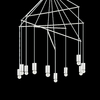 Ideal lux pop sp10 bianco lampada a sospensione d 900 x h min 1050 / max 1870 mm Luci & illuminazione Casa & cucina