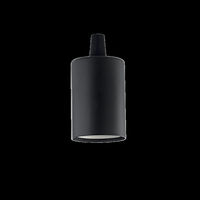 Ideal lux portalampada e27 liscio nero (conf. da 3 pz.) portalampada d 40 x h 85 mmportala Incasso Elettrodomestici