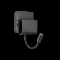 Ideal lux probe ap2 nero lampada da parete l 130 x h 235 x p 135 mm Luci & illuminazione Casa & cucina