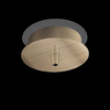 Ideal lux rosone standard 1 luce ottone brunito (conf. da 2 pz.) rosone d 100 x h 45 mmros Incasso Elettrodomestici