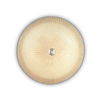 Ideal lux shell pl6 ambra lampada da soffitto d 600 x h 200 mm Luci & illuminazione Casa & cucina