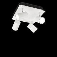 Ideal lux spot pl4 bianco lampada da soffitto l 305 x h 130 x p 305 mm Luci & illuminazione Casa & cucina