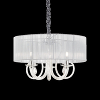 Ideal lux swan sp3 argento lampada a sospensione d 600 x h min 550 / max 1200 mm Luci & illuminazione Casa & cucina