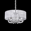 Ideal lux swan sp6 argento lampada a sospensione d 690 x h min 580 / max 1300 mm Luci & illuminazione Casa & cucina