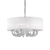Ideal lux swan sp6 bianco lampada a sospensione d 690 x h min 590 / max 1300 mm Luci & illuminazione Casa & cucina