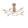 Ideal lux triumph pl8 ottone lampada da soffitto d 920 x h 415 mm Luci & illuminazione Casa & cucina