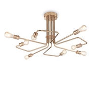 Ideal lux triumph pl8 ottone lampada da soffitto d 920 x h 415 mm Luci & illuminazione Casa & cucina