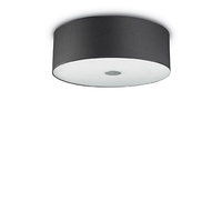 Ideal lux woody pl4 nero lampada da soffitto d 500 x h 180 mm Luci & illuminazione Casa & cucina