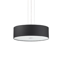 Ideal lux woody sp4 nero lampada a sospensione d 500 x h min 400 / max 2150 mm Luci & illuminazione Casa & cucina