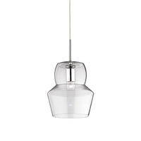 Ideal lux zeno sp1 trasparente lampada a sospensione d 220 x h min 300 / max 2390 mm Luci & illuminazione Casa & cucina