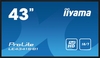Iiyama lfd 43in 1920x1080,  ips panel,  350cd Monitor digital signage Tv - video - fotografia