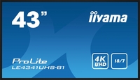 Iiyama lfd 43in 3840x2160,  4k uhd ips panel Monitor digital signage Tv - video - fotografia