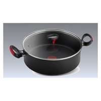 Lagostina tegame lagostina 010248031828 linea rossa con coperchio nero Casalinghi cucina Casa & cucina