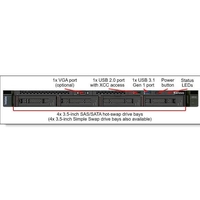 Lenovo sr250 thinksystem xeon e-2224 (4c 3.4ghz 8mb cache/71w),  1x16gb,  ob,  2.5 hs (8) THINKSYSTEM SR250 XEON E-2224 Computers - server - workstation Informatica
