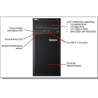 Lenovo st50 xeon e-2224g 3.5ghz 8mb 4c 8gb 2x1tb 1x250w THINKSYSTEM ST50 XEON E-2224G Computers - server - workstation Informatica