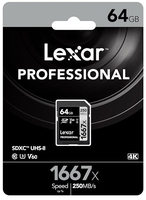 Lexar scheda di memoria lexar lsd64gcb1667 professional 1667x Memory card Informatica