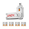 Lindy blocca porte usb arancione + 4 serrature BLOCCA PORTE USB ARANCIONE + 4 SERRATURE Cavi - accessori vari Informatica