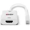 Lindy converter mini displayport 1.2 a hdmi 18g attivo Converter Mini DisplayPort 1.2 a HDMI 18G Attivo Monitor Informatica
