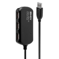 Lindy prolunga attiva usb 2.0 con hub pro,  12m Cavi - accessori vari Informatica