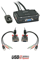 Lindy switch kvm compact vga,  usb 2.0+audio SWITCH KVM COMPACT VGA,  USB 2.0+AUDIO Networking Informatica