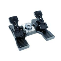 Logitech pedaliera simulatore volo saitek 945-000005 g pro rudder pedals black Console/joystick Console,  giochi & giocattoli
