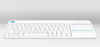 Logitech tastiera computer logitech 920 007136 k400 plus bianco K400 PLUS Componenti Informatica