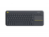 Logitech wireless touch keyboard k400 uk lay-out plus black Componenti Informatica
