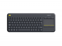 Logitech wireless touch keyboard k400 uk lay-out plus black Componenti Informatica