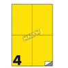 Markin 210c519gi cf400 etichette giallo 105x148 su foglio a4 Materiale di consumo Informatica