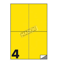 Markin 210c519gi cf400 etichette giallo 105x148 su foglio a4 Materiale di consumo Informatica