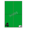 Markin 210c519ve cf400 etichette verde 105x148 su foglio a4 210C519VE Materiale di consumo Informatica