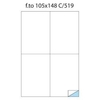 Markin 220lwmc519 cf200etichette 105x148 laser polies su foglio a4 220LWMC519 Materiale di consumo Informatica
