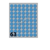 Markin cf25x630 etichette diam 14 blu Materiale di consumo Informatica