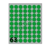 Markin cf25x630 etichette diam 14 verde Materiale di consumo Informatica